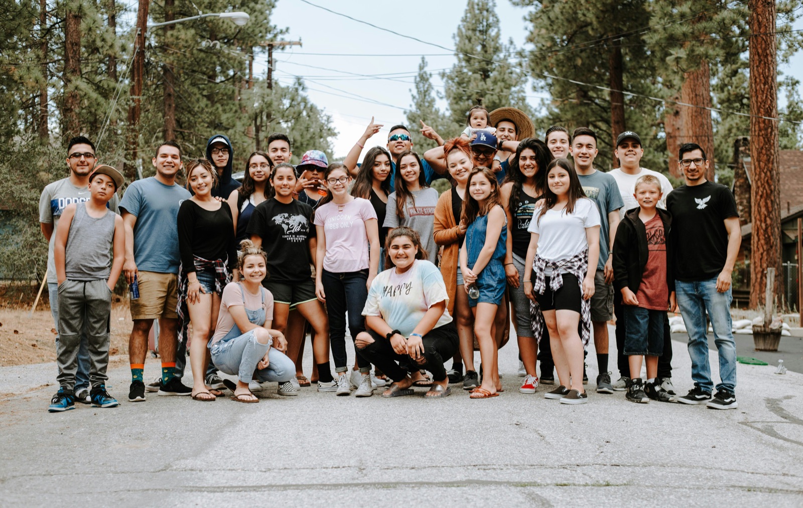 Group gathered for a retreat at Apple Mountain Resort