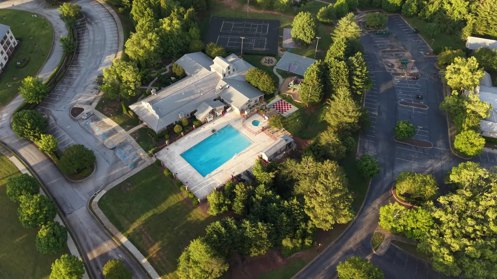 Aerial view of Apple Mountain Resort