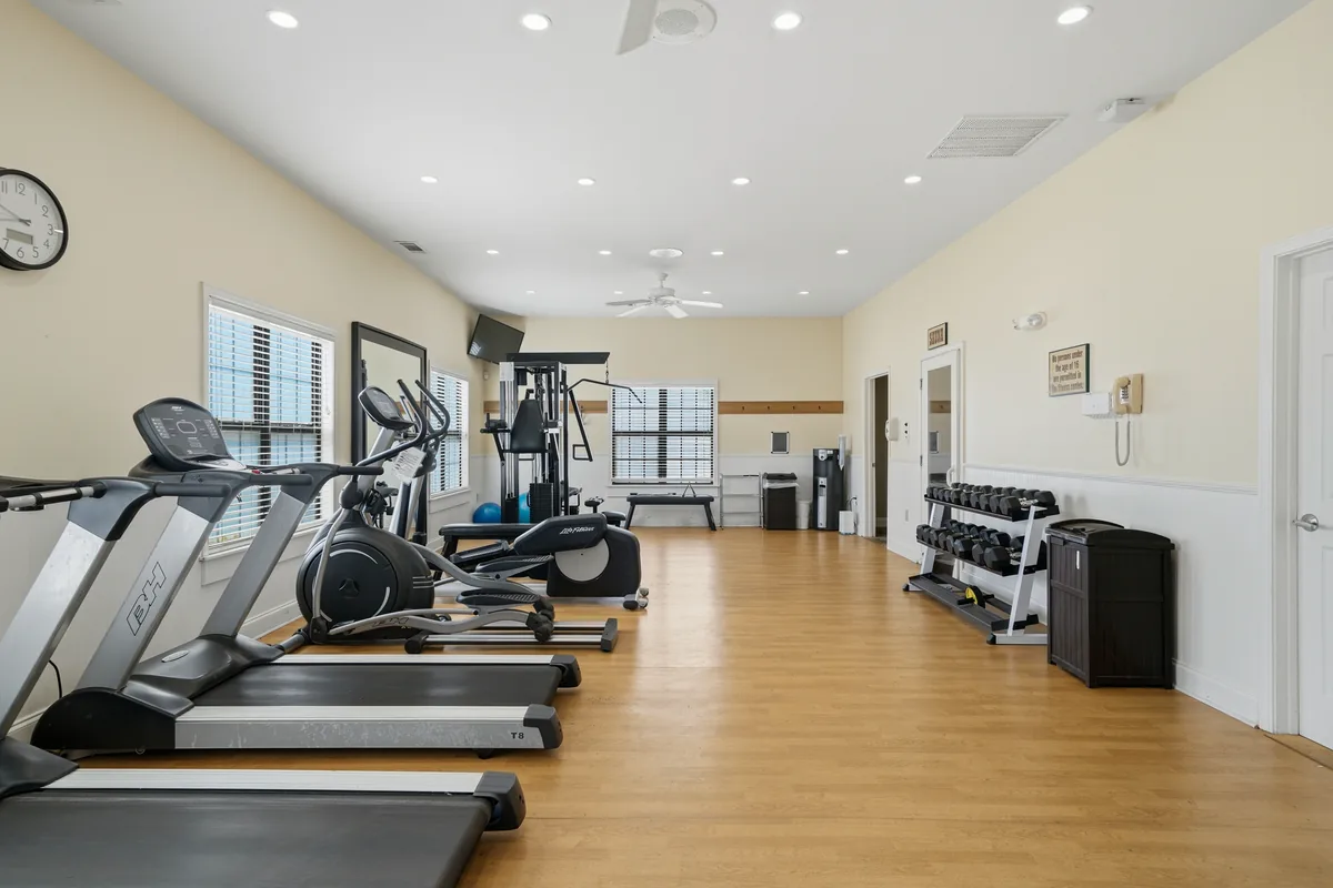Fitness center at Apple Mountain Resort