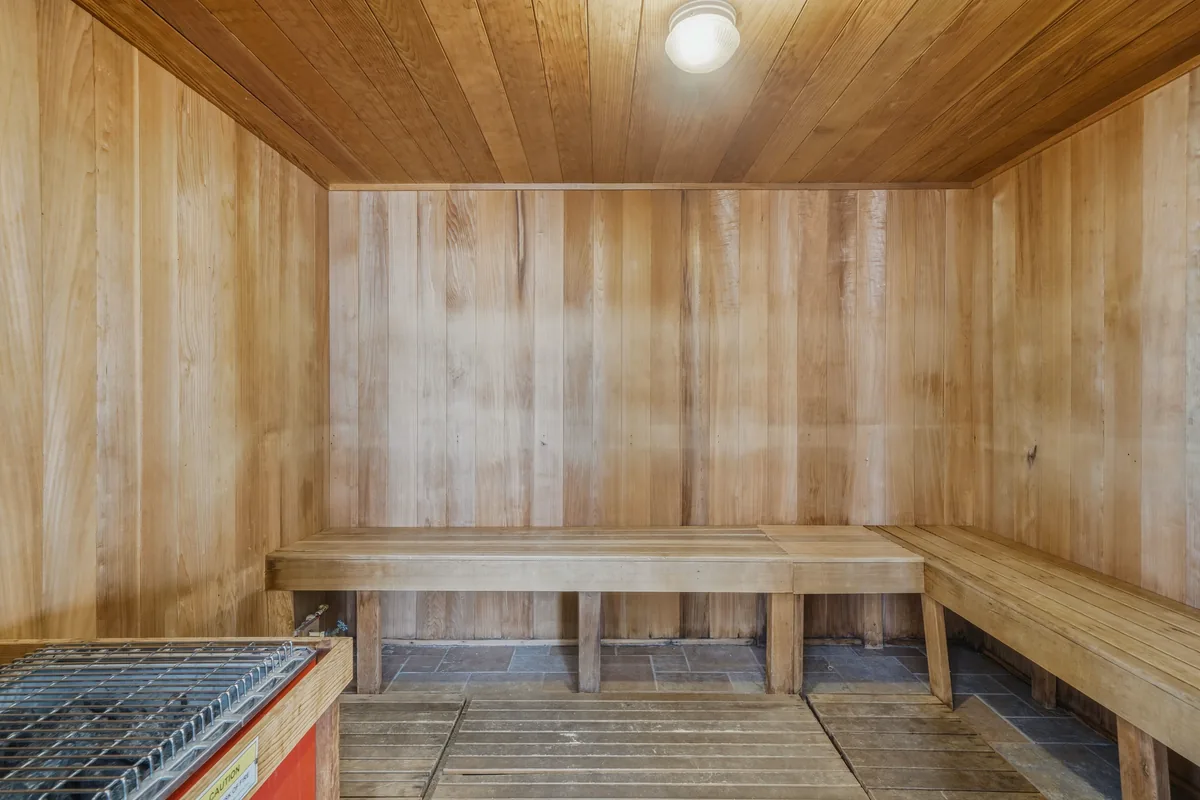 Sauna at Apple Mountain Resort clubhouse