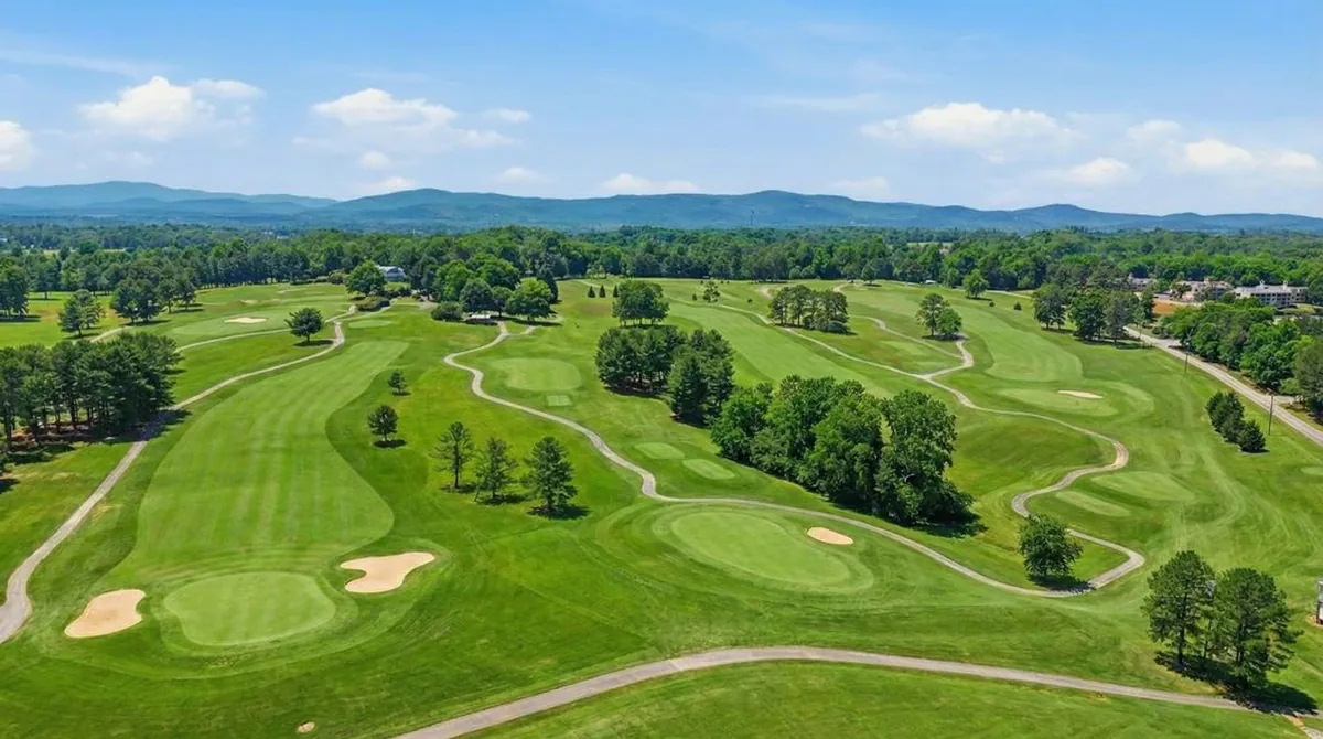 18-hole golf course with Blue Ridge mountain views at Apple Mountain