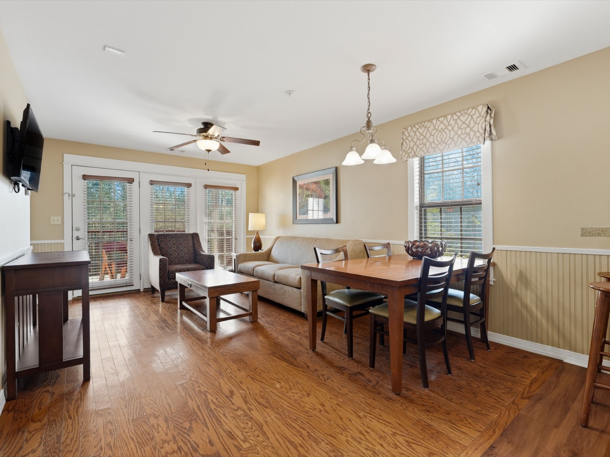 Lodge Residence living and dining area