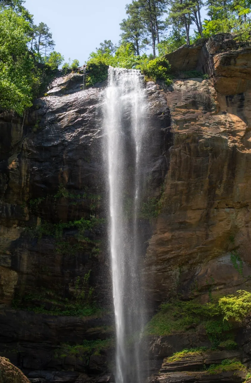 Toccoa Falls waterfall near Clarkesville, Georgia