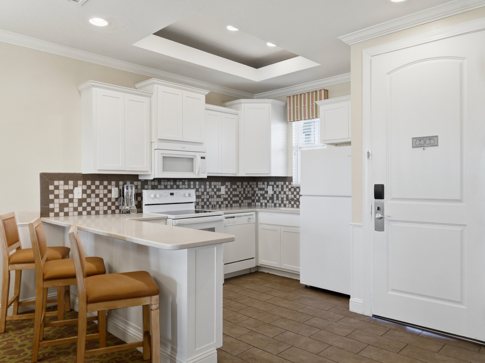 Presidential Penthouse kitchen with bar seating